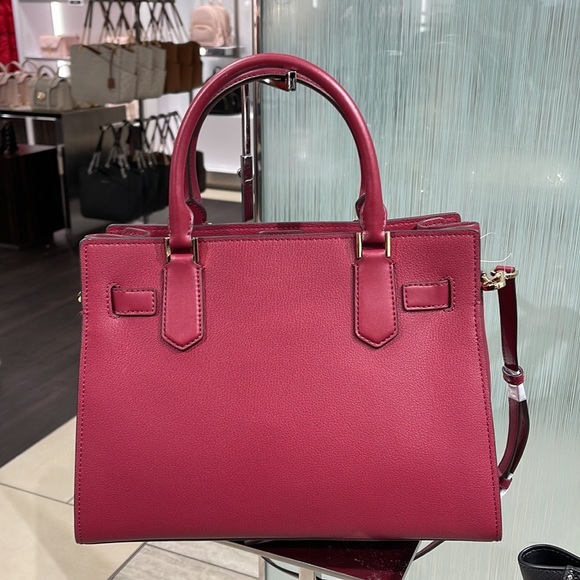 MICHAEL KORS HAMILTON MEDIUM SATCHEL MULBERRY COLOR - Picture 5 of 16